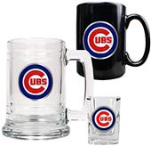 MLB Cubs Tankard, Coffee Mug & Shot Glass Set