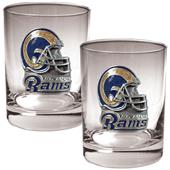 NFL St. Louis Rams 14oz Rocks Glass 2 piece Set