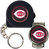 MLB Reds Tape Measure Key Chain & Money Clip