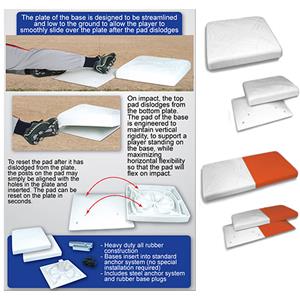 Concept 3000 Dislodging Baseball Base Set B072S