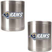 NFL St. Louis Rams Stainless Steel Can Holders