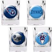 NFL Tennessee Titans 4pc Collector Shot Glass Set