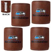 NFL Seattle Seahawks 4pc Football Can Holder Set