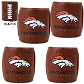 NFL Denver Broncos 4pc Football Can Holder Set
