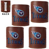 NFL Tennessee Titans 4pc Football Can Holder Set