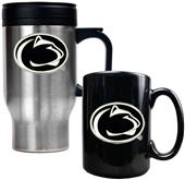NCAA Penn State Travel Mug & Coffee Mug Set