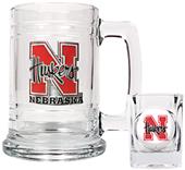 NCAA Nebraska Cornhuskers Boilermaker Set