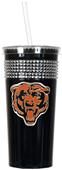 NFL Chicago Bears 16oz Bling Tumbler w/ Straw