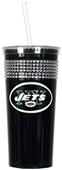 NFL New York Jets 16oz Bling Tumbler w/ Straw