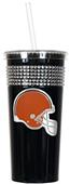 NFL Cleveland Browns 16oz Bling Tumbler w/ Straw