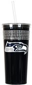 NFL Seattle Seahawks 16oz Bling Tumbler w/ Straw