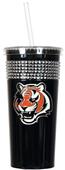 NFL Cincinnati Bengals 16oz Bling Tumbler w/ Straw