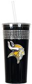 NFL Minnesota Vikings 16oz Bling Tumbler w/ Straw
