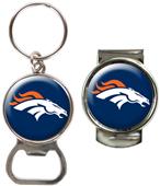 NFL Denver Broncos Bottle Opener/Money Clip Set