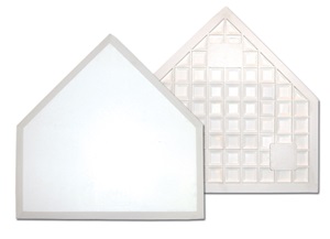 Baseball/Softball Rubber Throw Down Home Plate EA