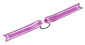 Alleson Cheerleader Pink Frenzy Hair Bows-Closeout
