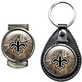 New Orleans Saints Open Field Keychain/Money Clip