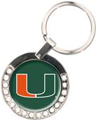 NCAA Miami Hurricanes Rhinestone Key Chain