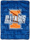 Northwest NCAA Illinois Grunge Throws