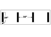 Newstripe NCAA Hash Mark Football Field Stencil Newstripe NCAA Hash Mark Football Field Stencil