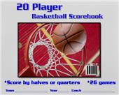 Blazer Athletic Basketball 20 Player Scorebook Blazer Athletic Basketball 20 Player Scorebook