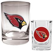 NFL Arizona Cardinals Rocks Glass / Shot Glass Set
