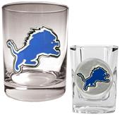 NFL Detroit Lions Rocks Glass / Shot Glass Set