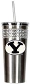 NCAA Brigham Young Stainless Bling Tumbler Straw
