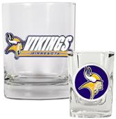 NFL Minnesota Vikings Rocks Glass / Shot Glass Set