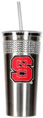 NCAA NC State Stainless Bling Tumbler Straw
