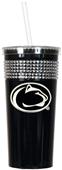 NCAA Penn State Black Bling Tumbler w/Straw