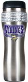 NFL Minnesota Vikings 14oz Stainless Bling Tumbler