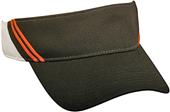 OC Sports Visor with 2 Rows of Contrast Stitching