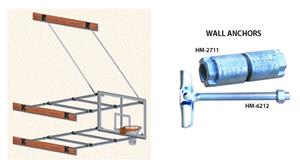 Stationary Wall Mounted Aluminum Basketball System