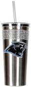 NFL Carolina Panthers 16oz Bling Tumbler w/ Straw