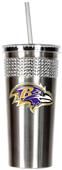 NFL Baltimore Ravens 16oz Bling Tumbler w/ Straw