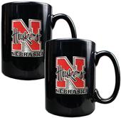 NCAA Nebraska Cornhuskers 2pc Coffee Mug Set