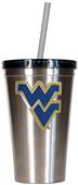 NCAA West Virginia Stainless Steel 16oz Tumbler