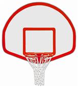 Aluminum Fan Basketball Backboard Border & Target
