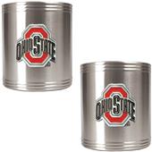 NCAA Ohio State 2pc Stainless Steel Can Holder Set