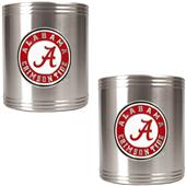 NCAA Alabama 2pc Stainless Steel Can Holder Set