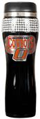 Oklahoma St Black Stainless Bling Travel Tumbler