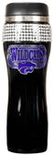 Kansas State Black Stainless Bling Travel Tumbler