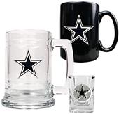 NFL Dallas Cowboys Tankard/Mug/Shot Glass Set