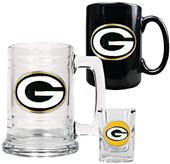 NFL Green Bay Packers Tankard/Mug/Shot Glass Set