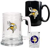 NFL Minnesota Vikings Tankard/Mug/Shot Glass Set