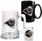 NFL St. Louis Rams Tankard/Mug/Shot Glass Set