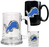 NFL Detroit Lions Tankard/Mug/Shot Glass Set