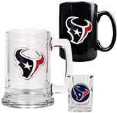 NFL Houston Texans Tankard/Mug/Shot Glass Set