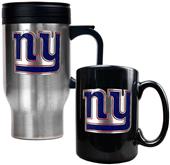 NFL New York Giants Travel Mug & Coffee Mug Set
